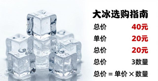 大冰块价格到底怎么算？太原冰块选购指南